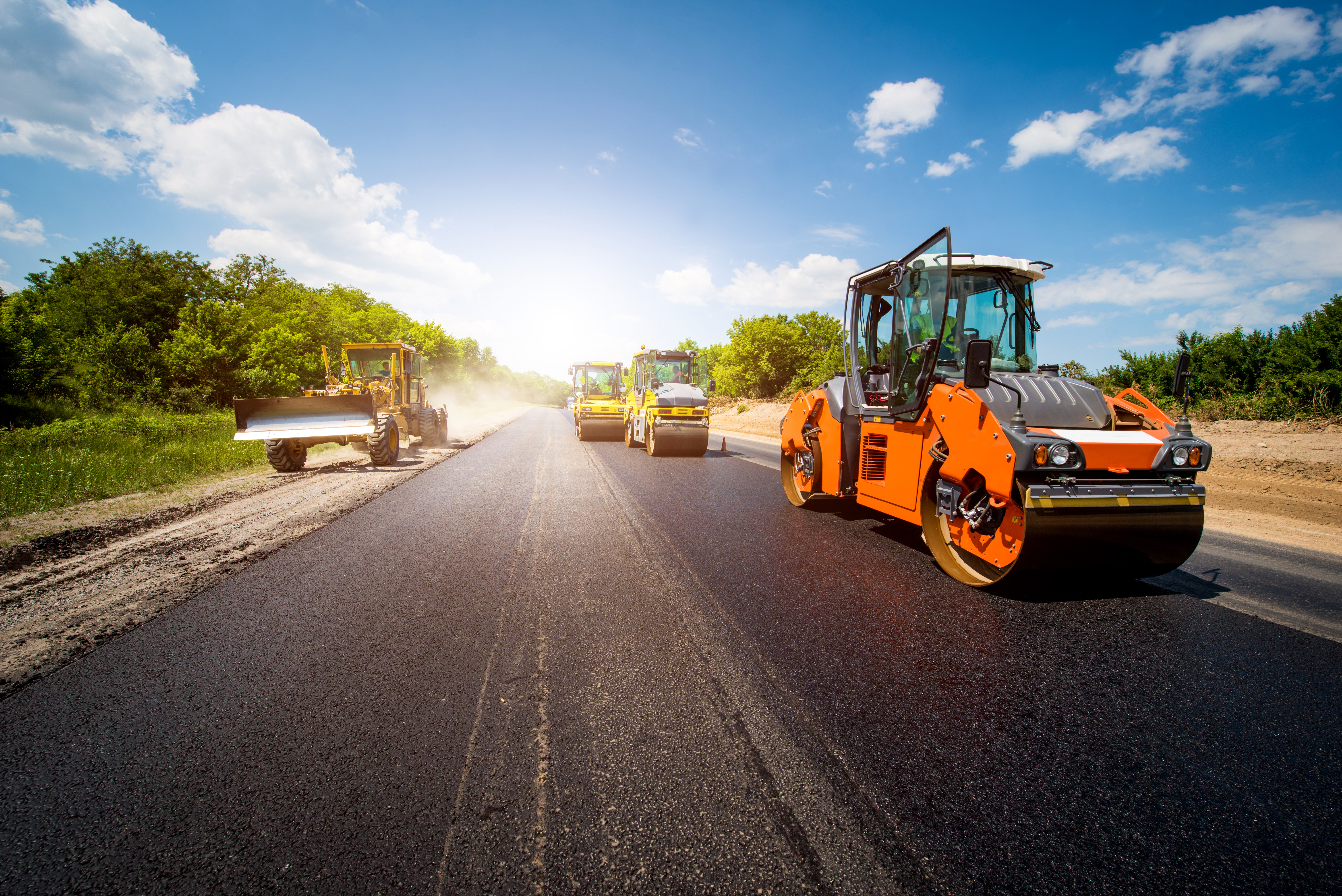 asphalt workers